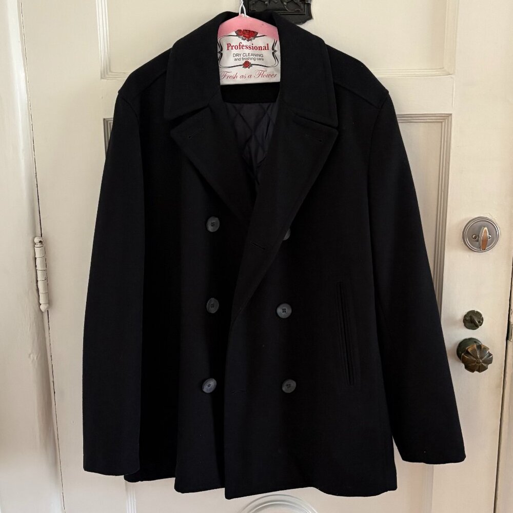 Nautica Peacoat | Black | Mens Size Medium | WORN ONCE!